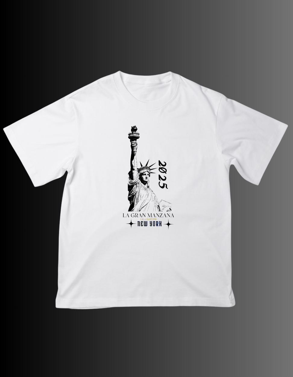 playera de manga corta blanca