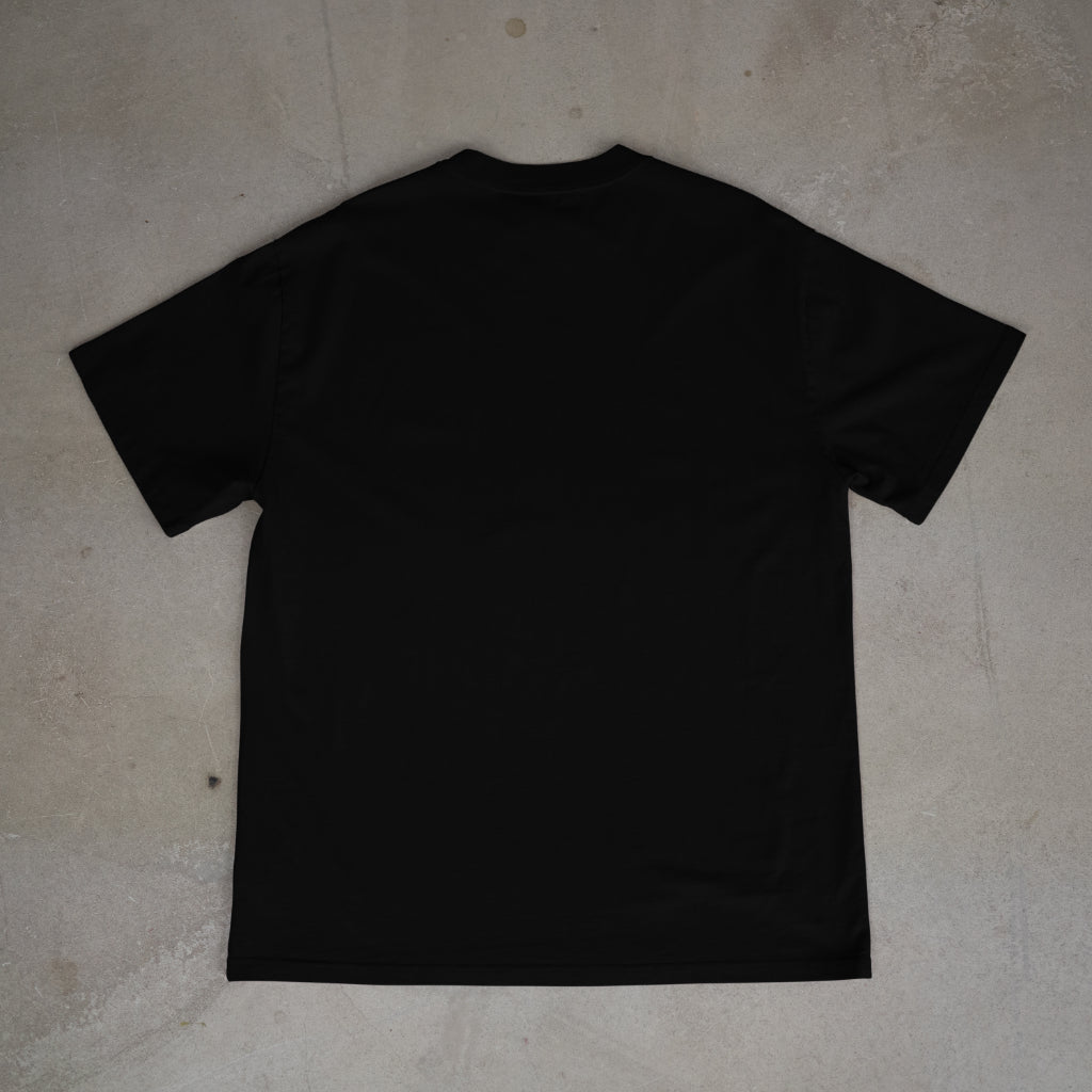 playera de manga corta negra